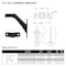 Delaney Hardware H.D. HANDRAIL BRACKET 3 1/2 in. BLACK 406154 - alternate 2